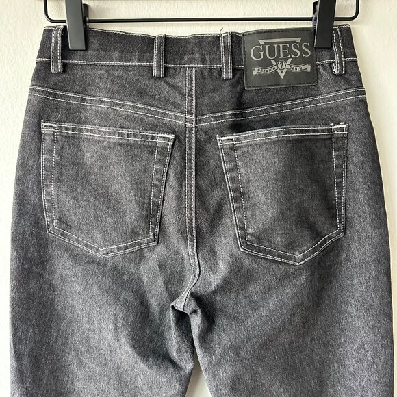 Guess USA Coated Snake-Print Straight Leg Jeans Size 24 Women’s – Vintage Y2K - Picture 7 of 9